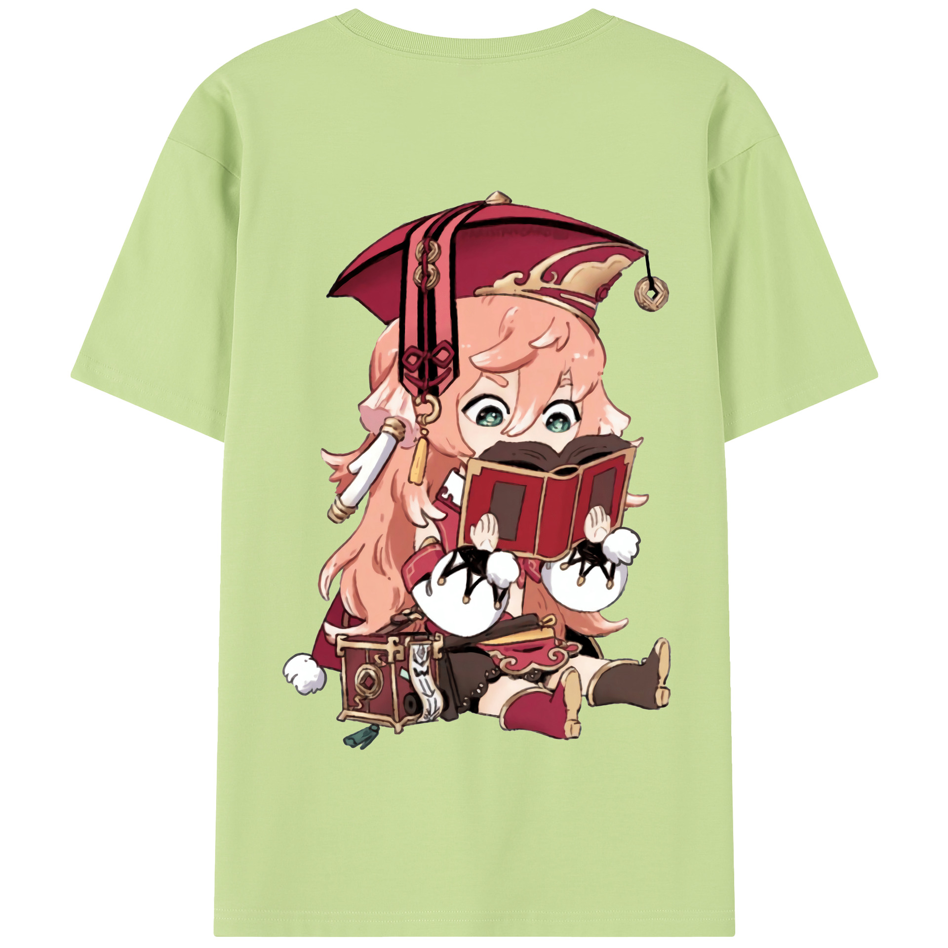 げんし神 ヤンフェイ genshin Yanfei 綿100％半袖Tシャツ（背面プリント）